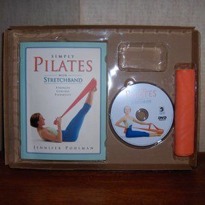 Simply Pilates Book, DVD, and Stretchband
